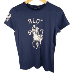 Ralph Lauren Sport Navy Polo Graphic Tee Medium